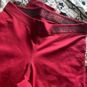 Nike Pro Red Leggings